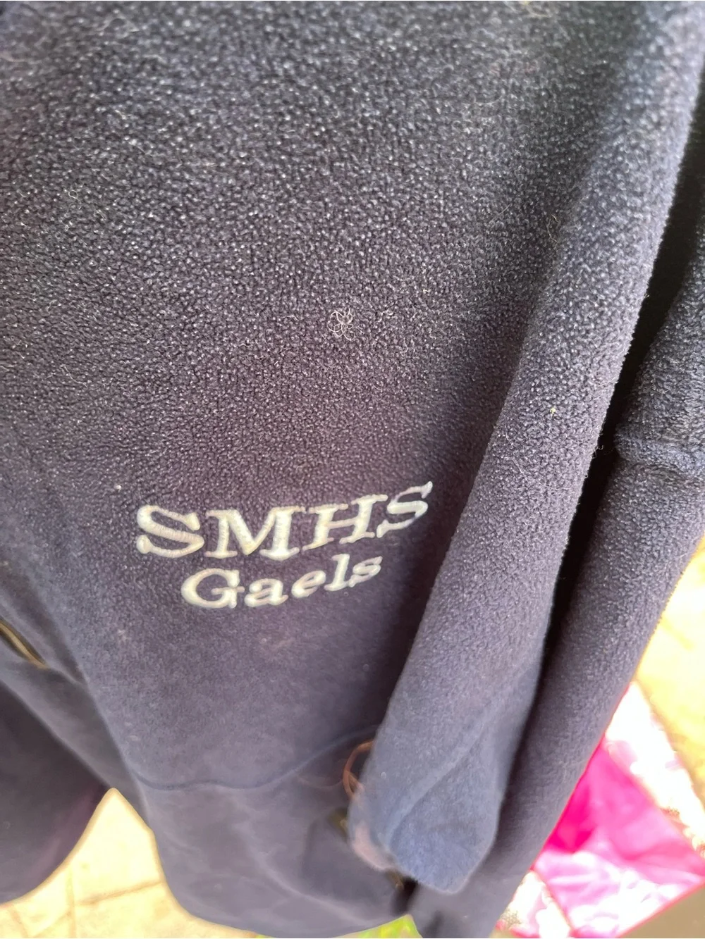 SMHS Gaels Navy Quarter-Zip Fleece Pullover size 2x